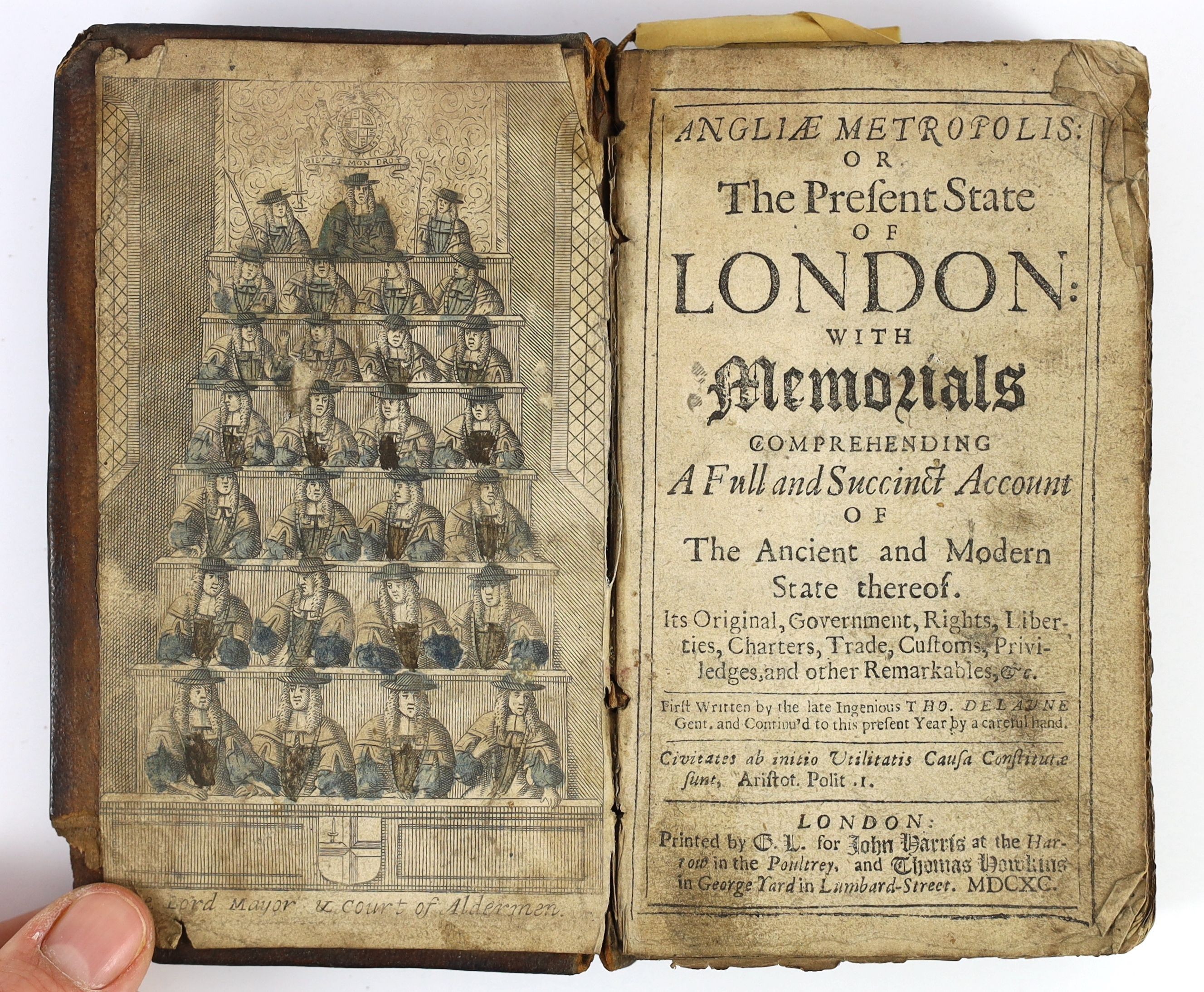 Johnson, Samuel - A History and Defence of Magna Carta, 2nd edition, 8vo, calf, London, 1772; Creasy, Edward, Sir - The Fifteen Decisive Battles of the World, 10th edition, half calf, London, 1860 and Delaune, Thomas - A